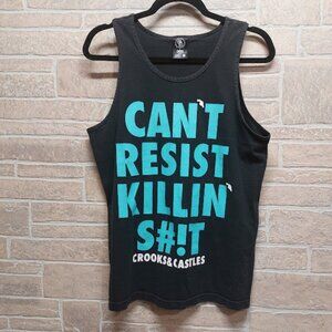 Crooks and Castles "Can't Resist Killin S#it" Tank top size Medium Mens